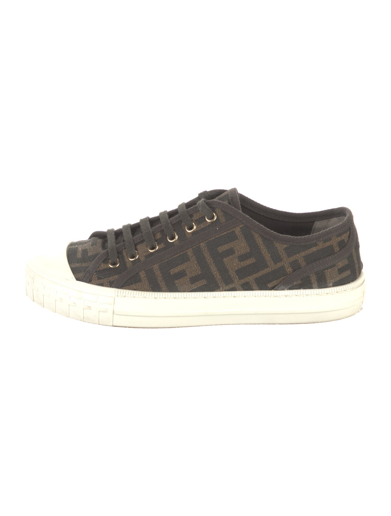 Fendi Zucca FF Logo Canvas Sneakers