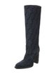 Fendi Zucca FF Logo Terry Cloth Boots