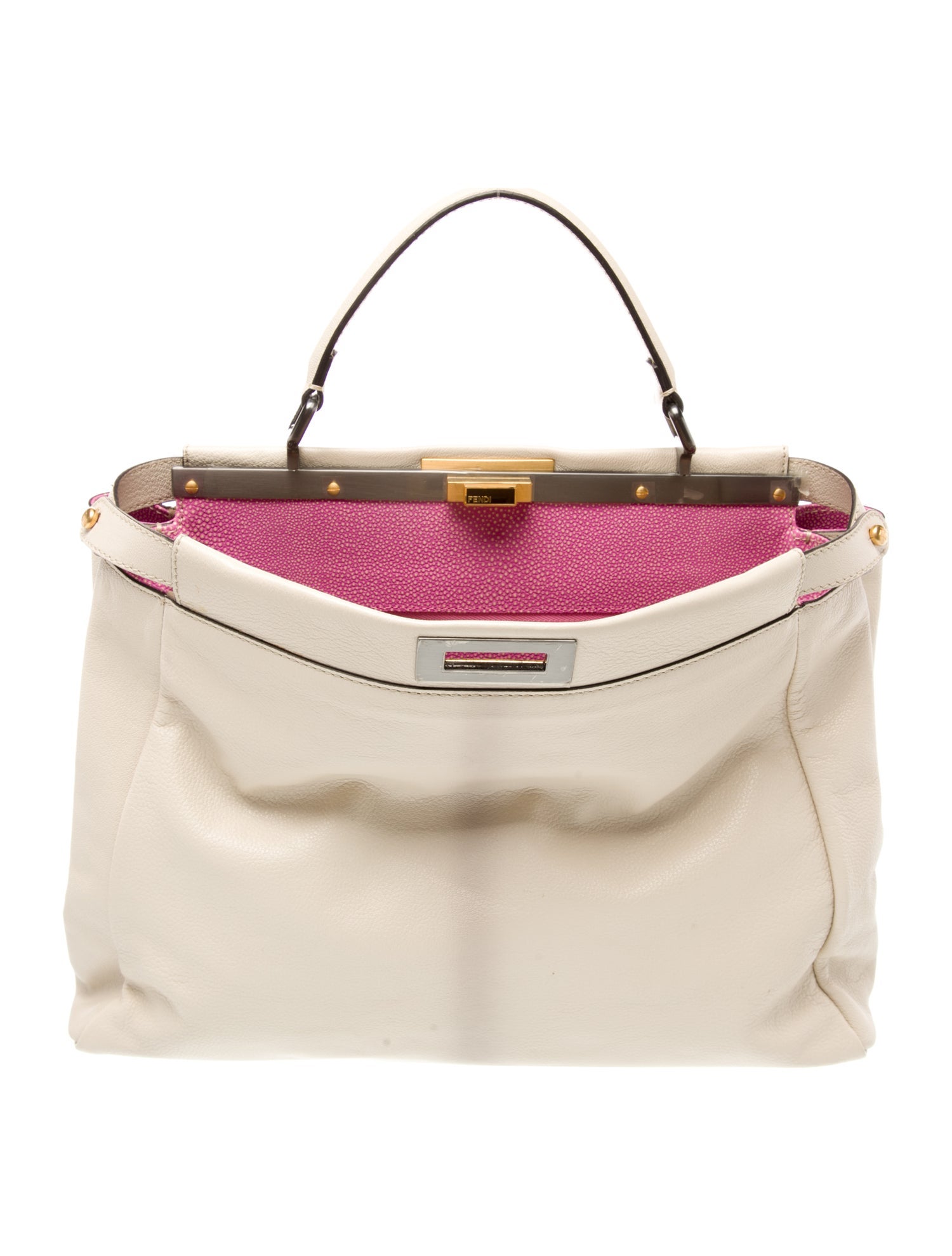 Fendi Leather Peekaboo Large