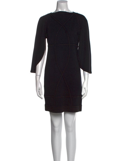 Fendi Virgin Wool Mini Dress