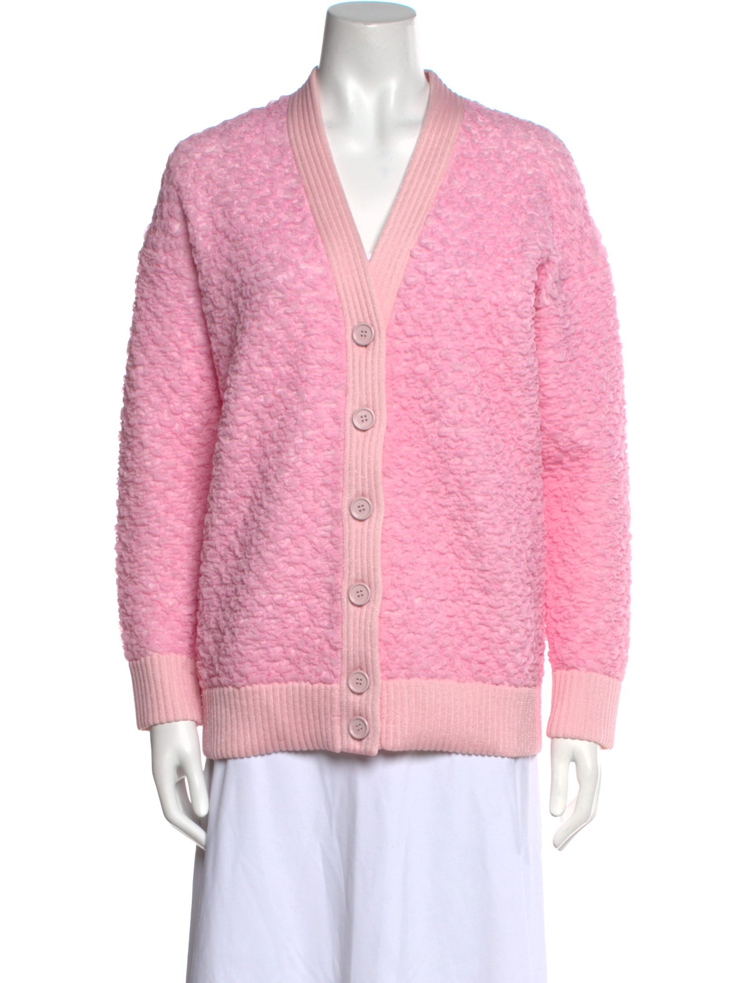 Fendi Nylon V-Neck Sweater