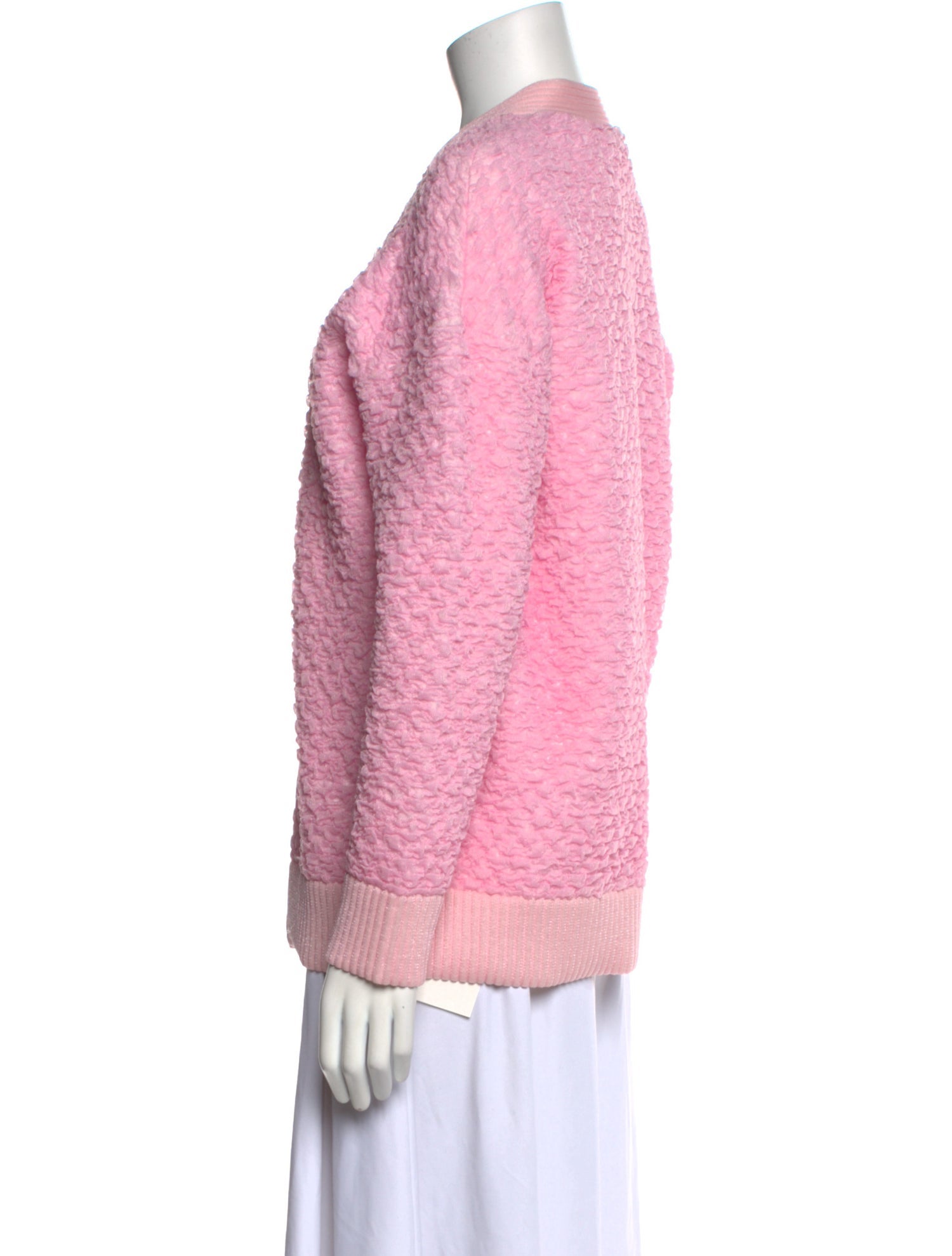 Fendi Nylon V-Neck Sweater