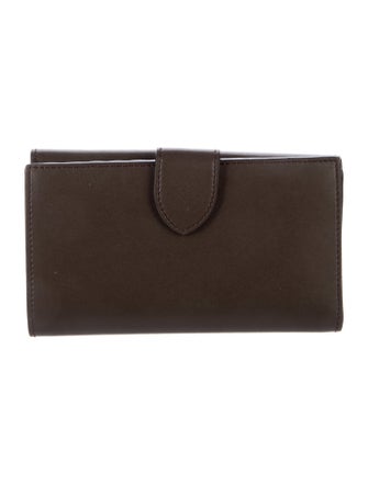 Fendi By The Way Leather Compact Leather Continental Wallet