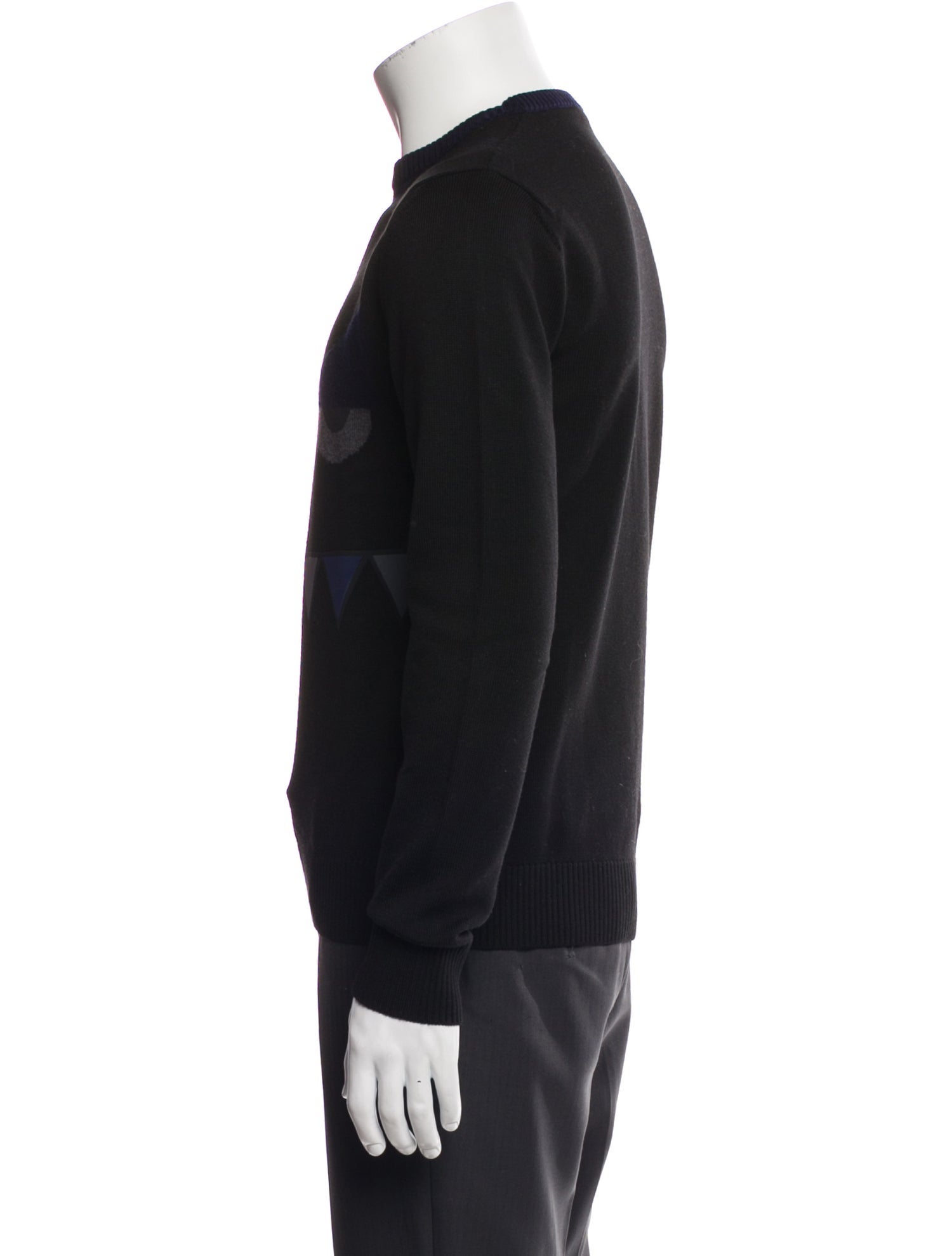 Fendi Monsters Motif Wool Pullover