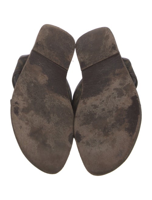 Fendi Leather Printed Slides