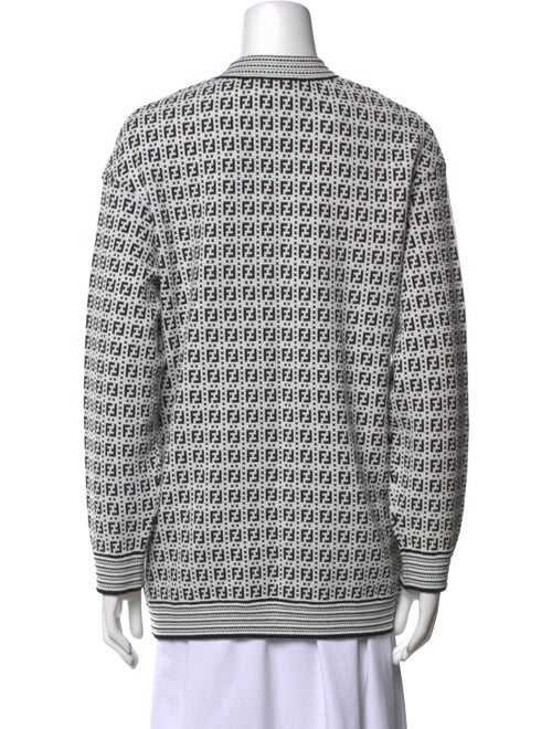 Fendi Printed V-Neck Sweater