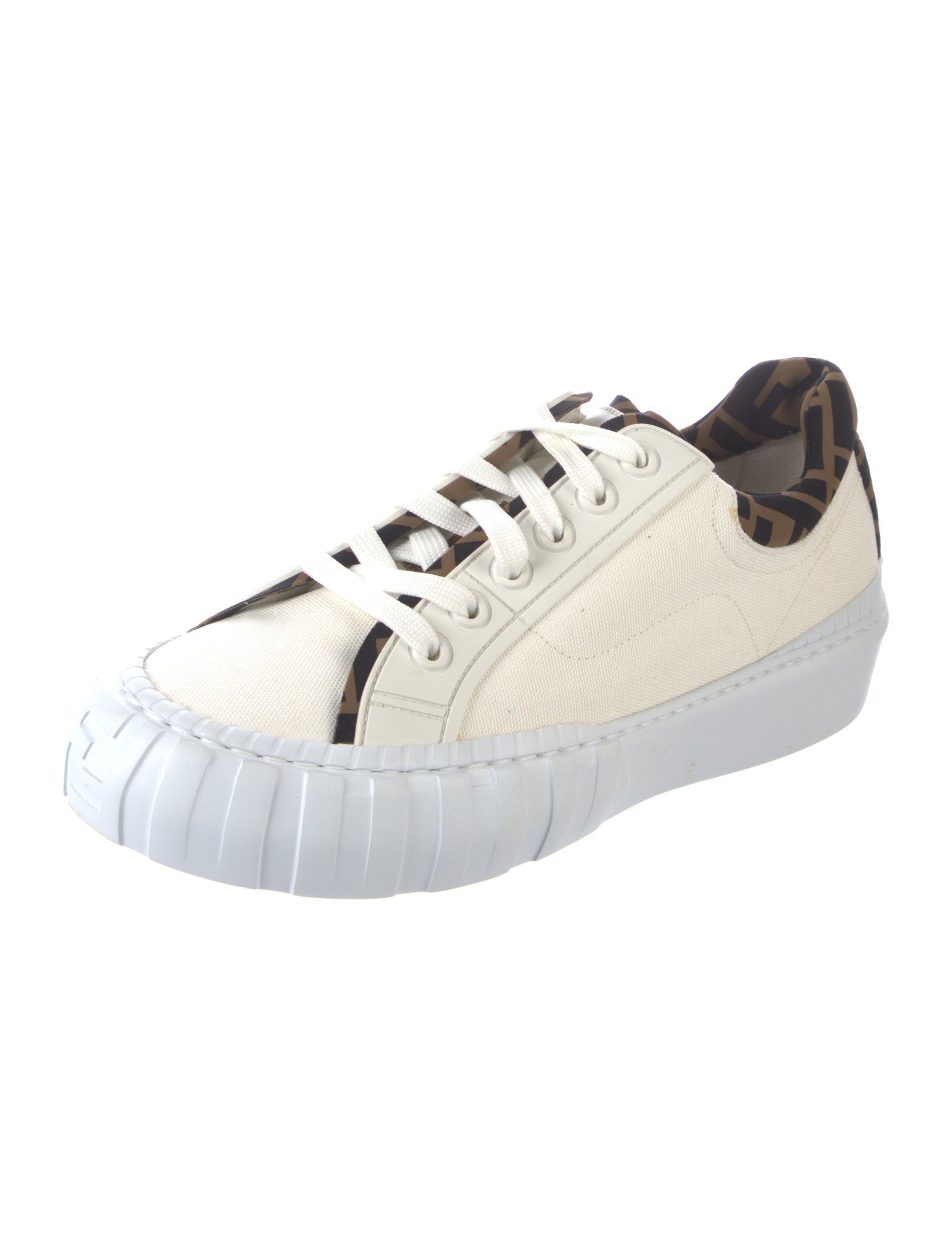 Fendi Zucca FF Logo Canvas Sneakers