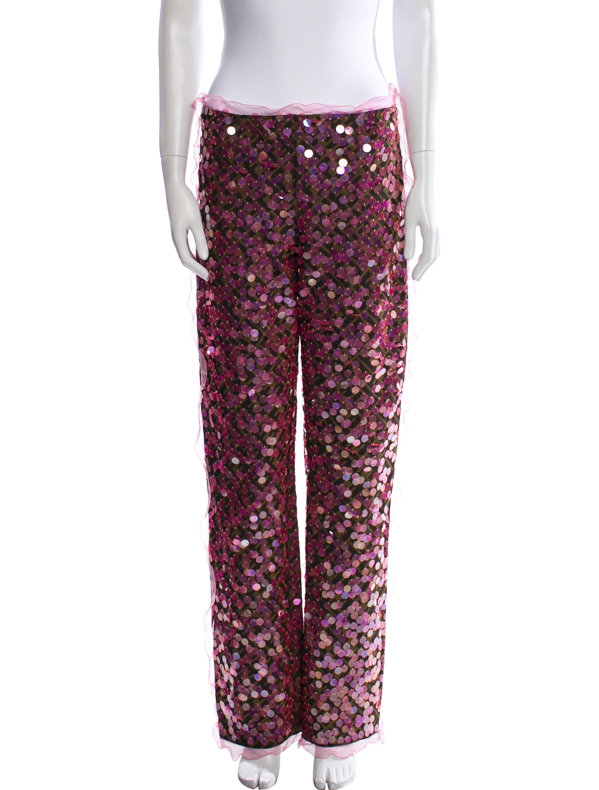 Fendi Vintage Straight Leg Pants