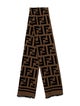 Fendi Wool Zucca FF Logo Scarf