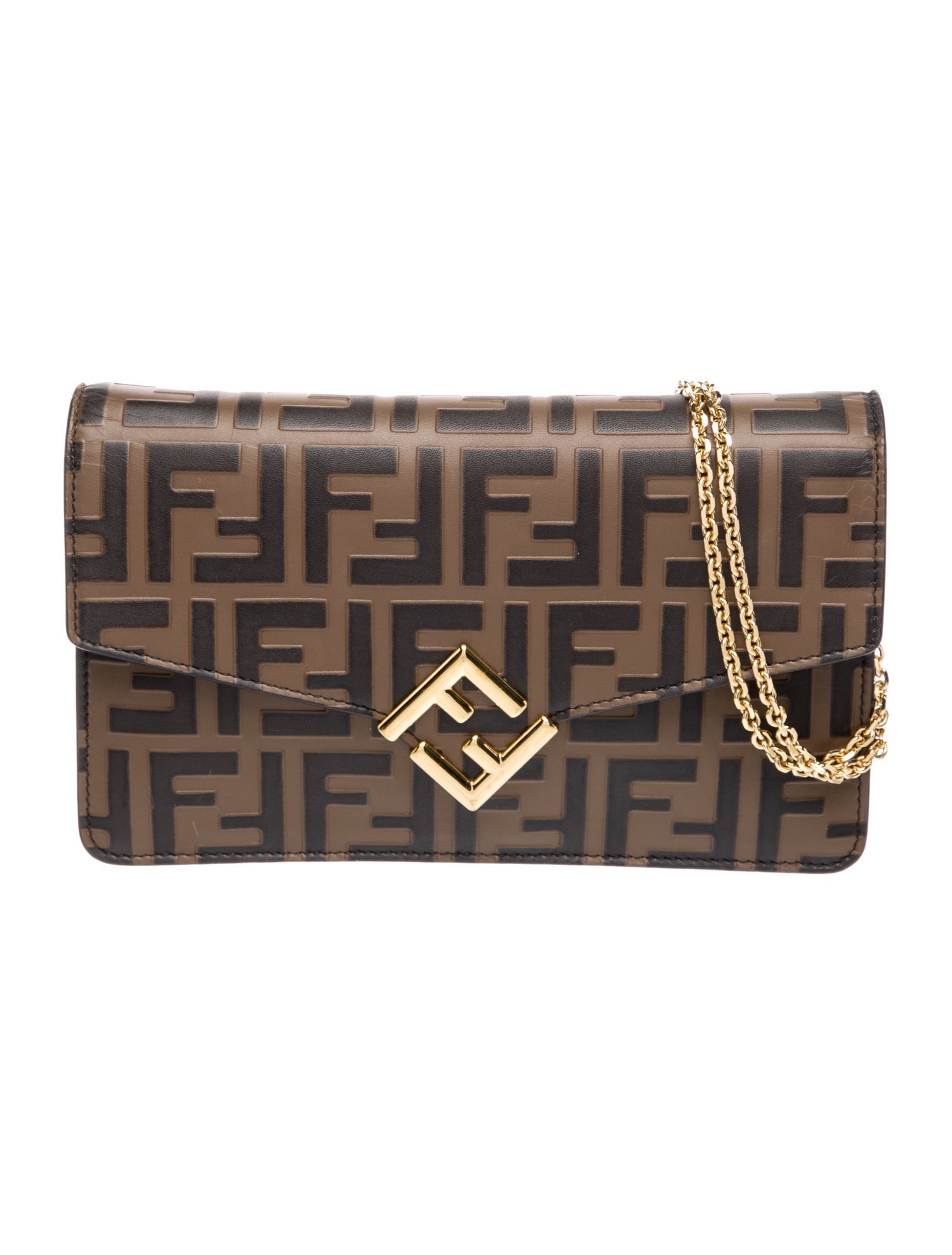 Fendi Zucca FF Diamonds Wallet on Chain 2023