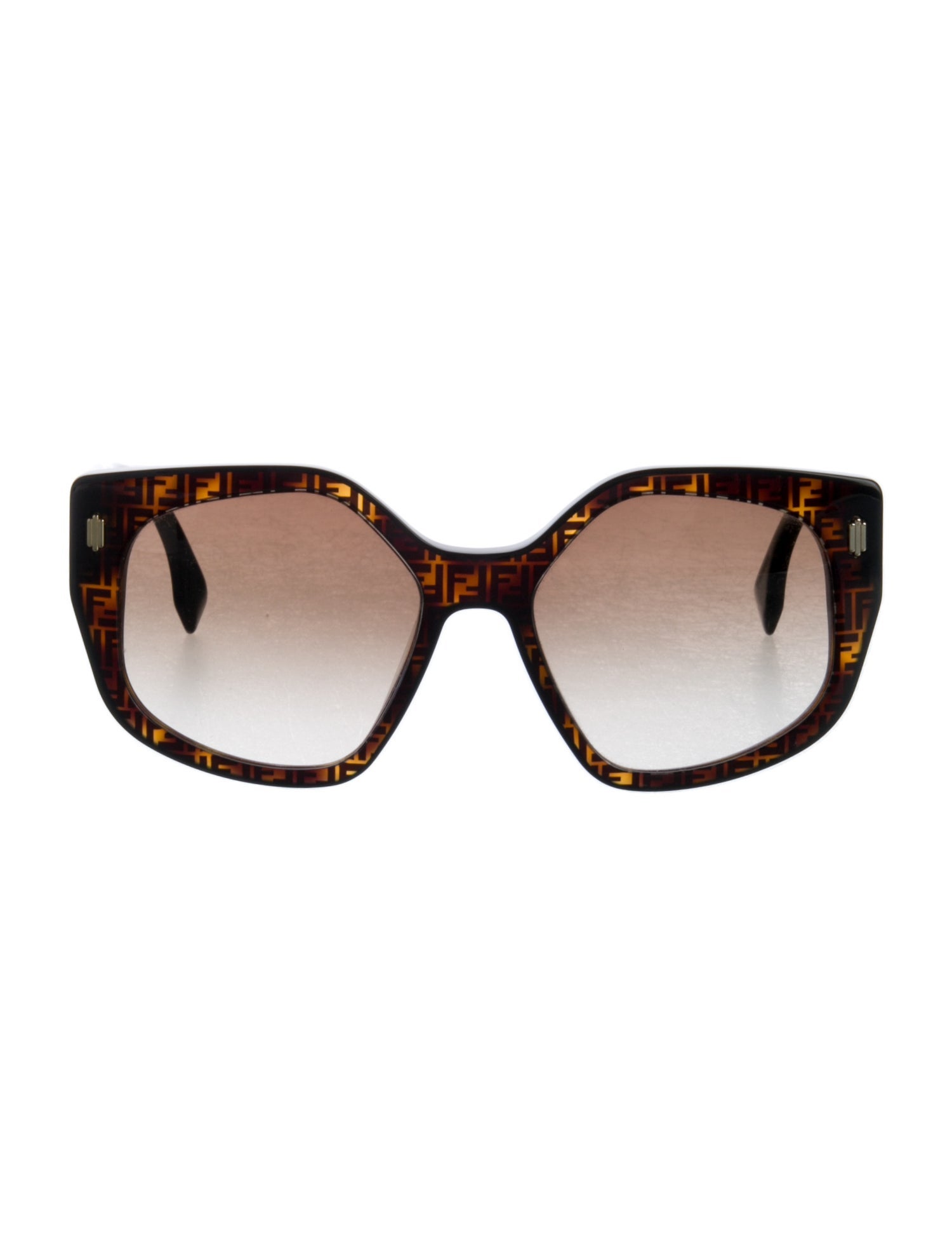 Fendi Zucca FF Logo Oversize Sunglasses