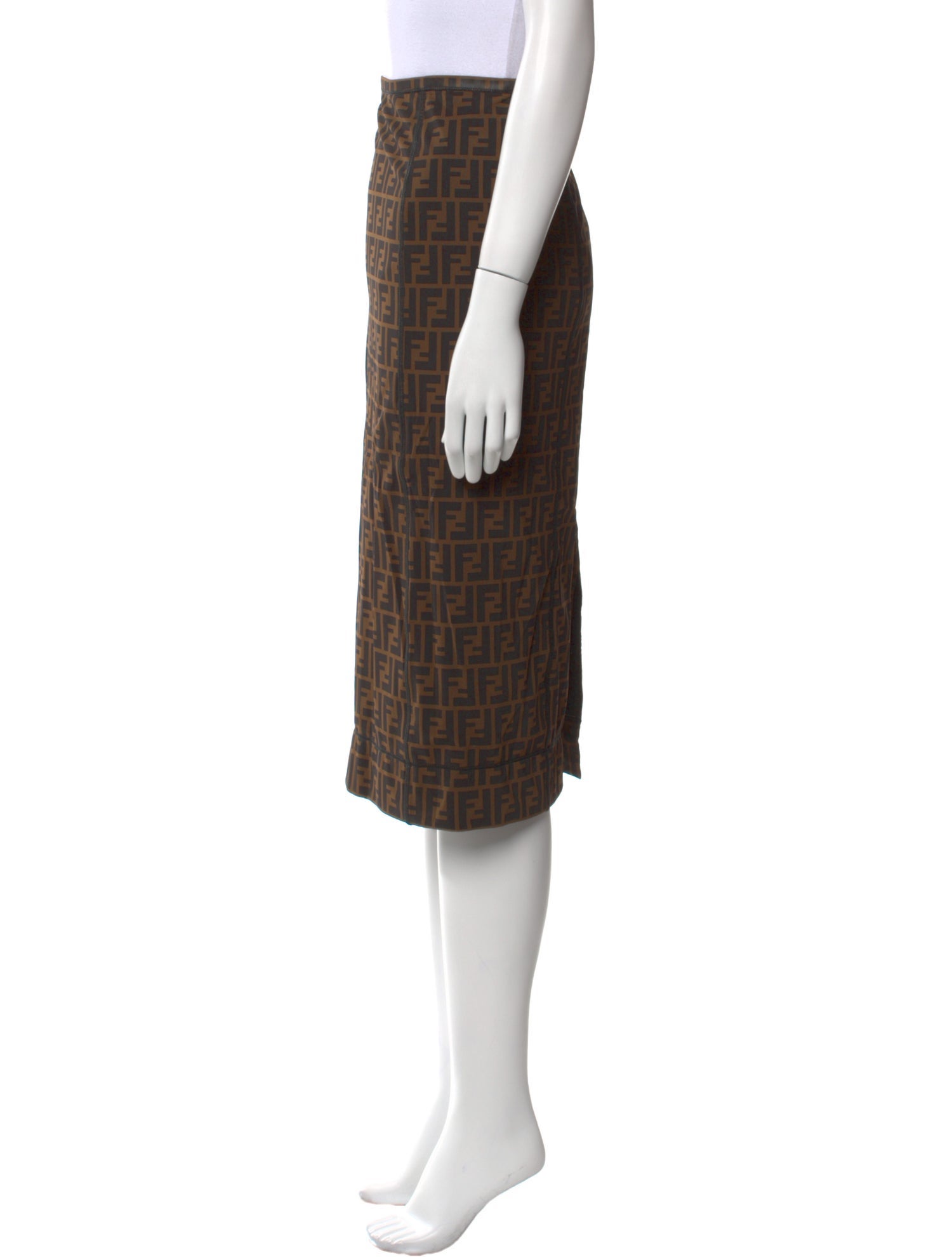 Fendi Nylon Knee-Length Skirt