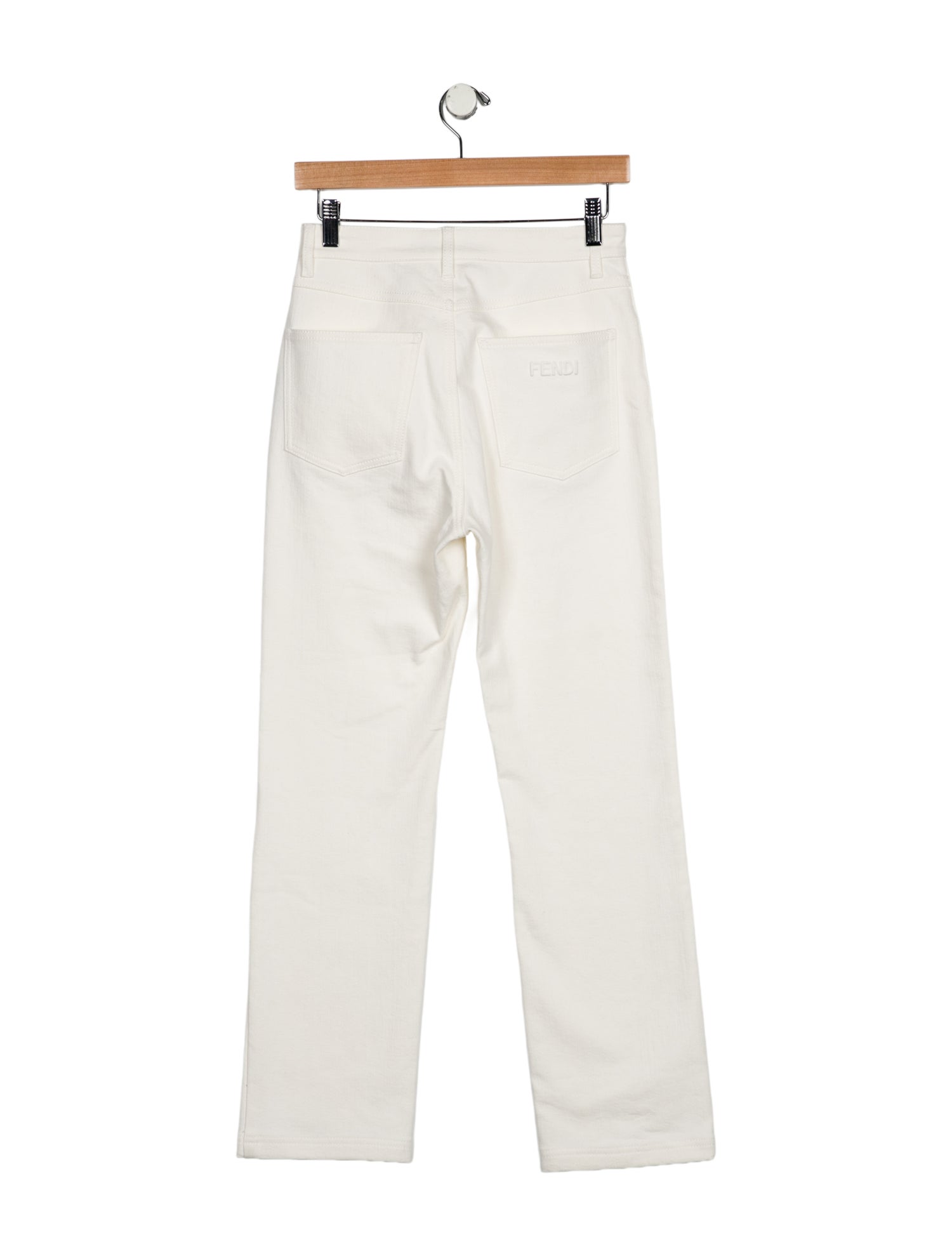 Fendi High-Rise Straight Leg Jeans