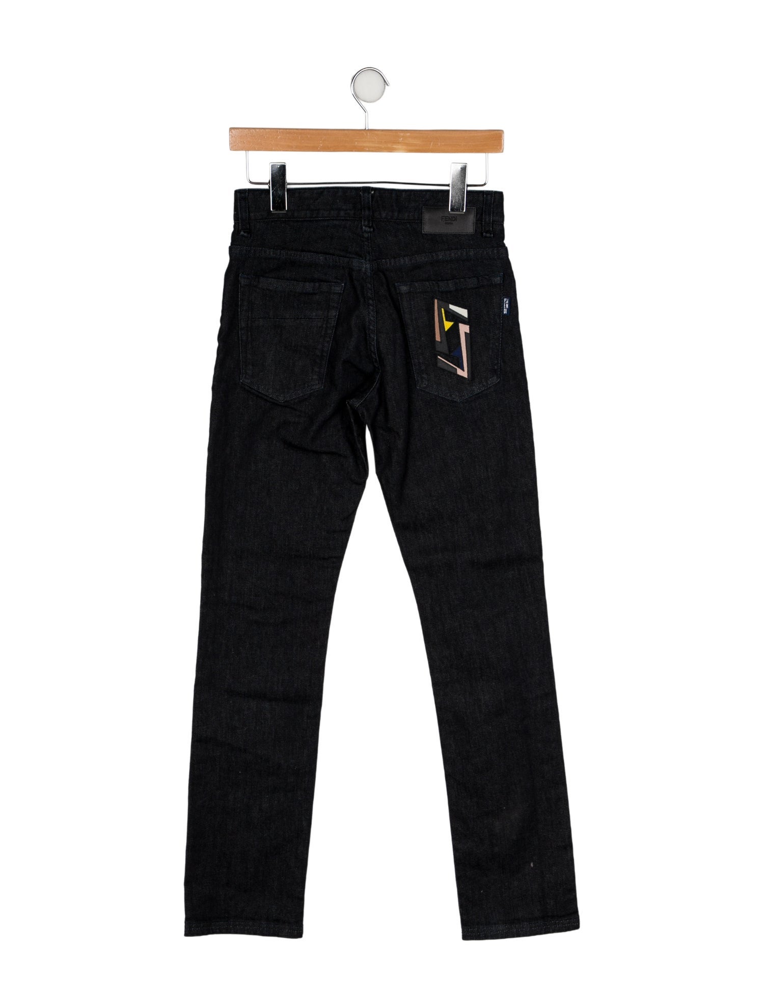 Fendi Mid-Rise Straight Leg Jeans