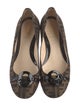 Fendi Zucca FF Logo Canvas Ballet Flats