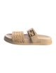 Fendi Raffia Slides