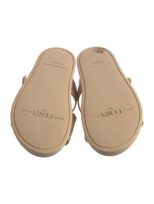 Fendi Raffia Slides