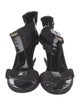 Fendi Patent Leather T-Strap Sandals