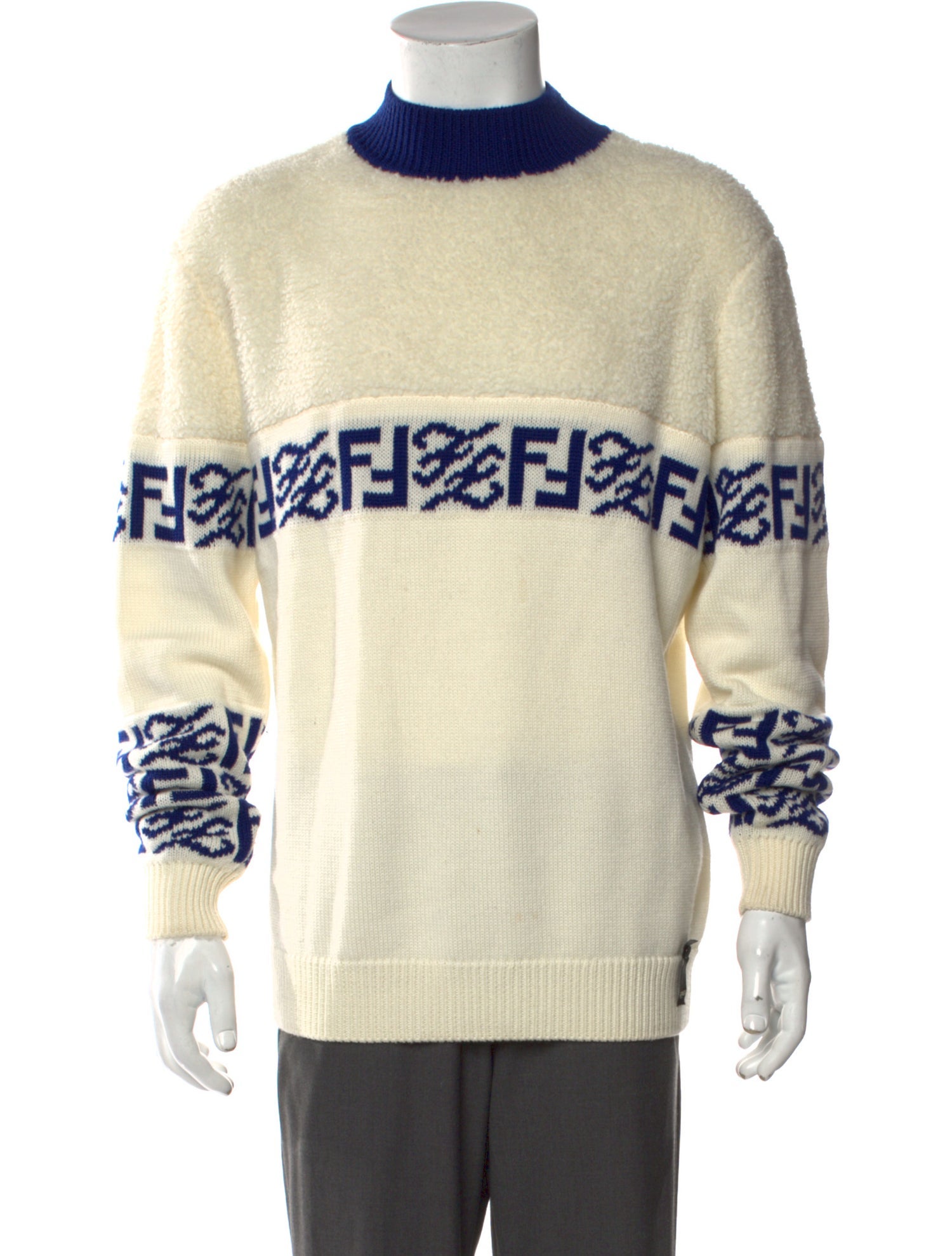 Fendi Virgin Wool Printed Pullover