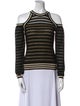 Fendi Silk Striped Sweatshirt