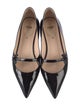 Fendi Patent Leather Studded Accents Mary Jane Flats