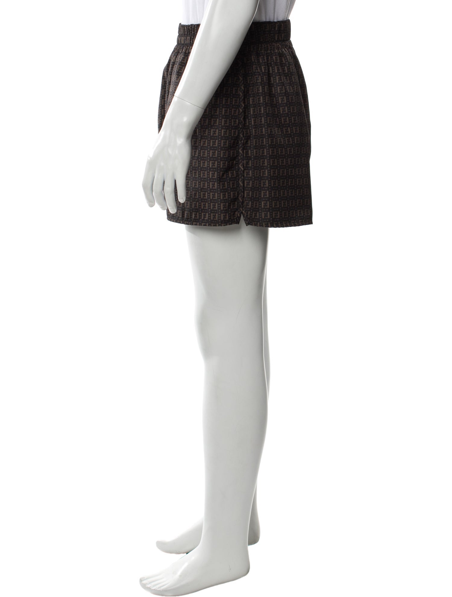 Fendi Zucca FF Logo Jogger Shorts