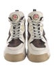 Fendi Zucca FF Logo Leather Chunky Sneakers