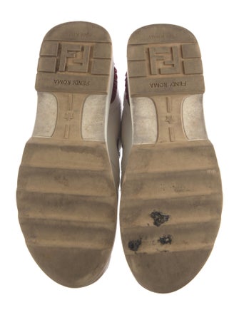 Fendi Zucca FF Logo Leather Chunky Sneakers