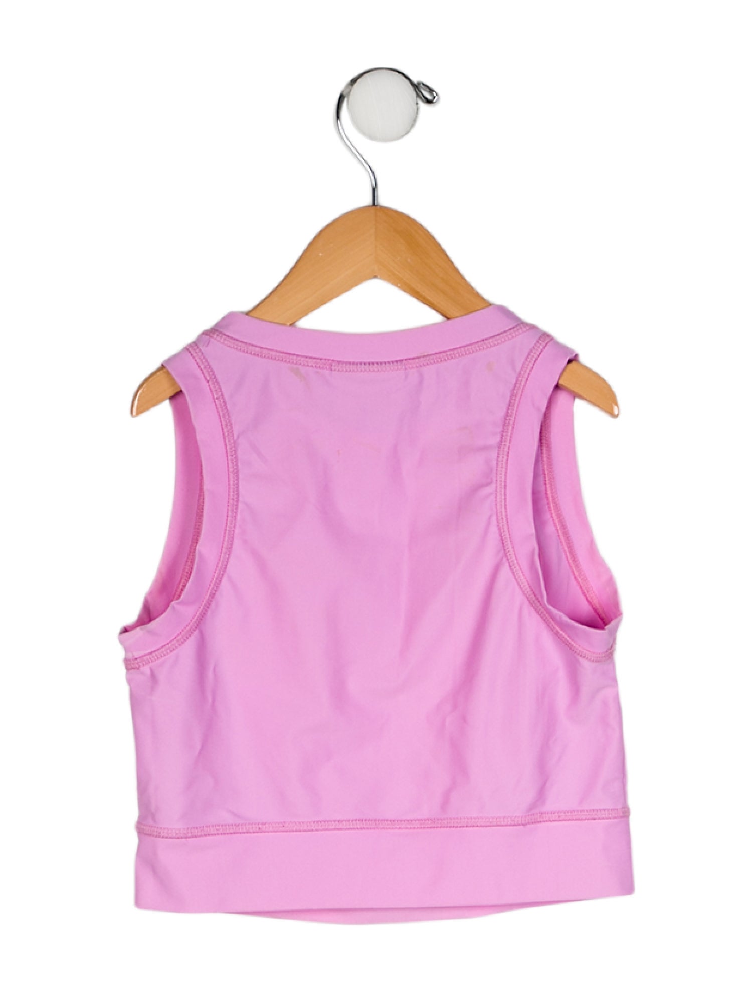 Fendi Girls' Logo Printed Sleeveless Crop Top