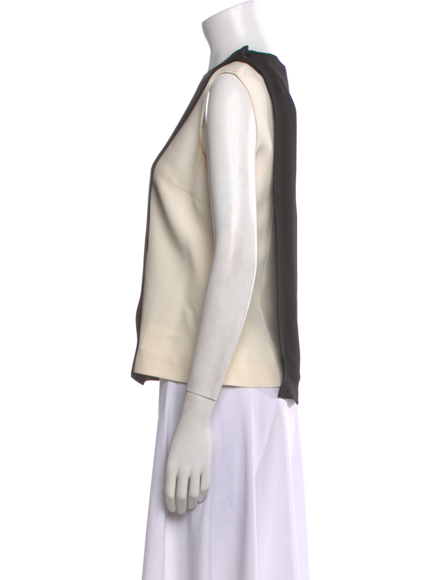 Fendi Colorblock Pattern Crew Neck Top