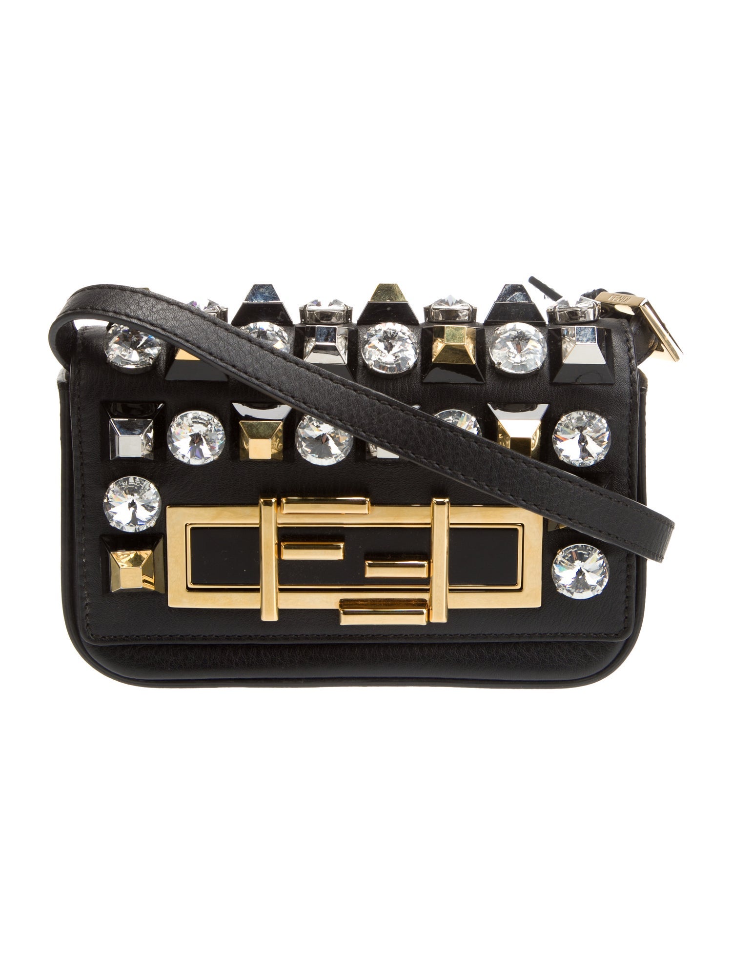 Fendi Leather Baguette Mini