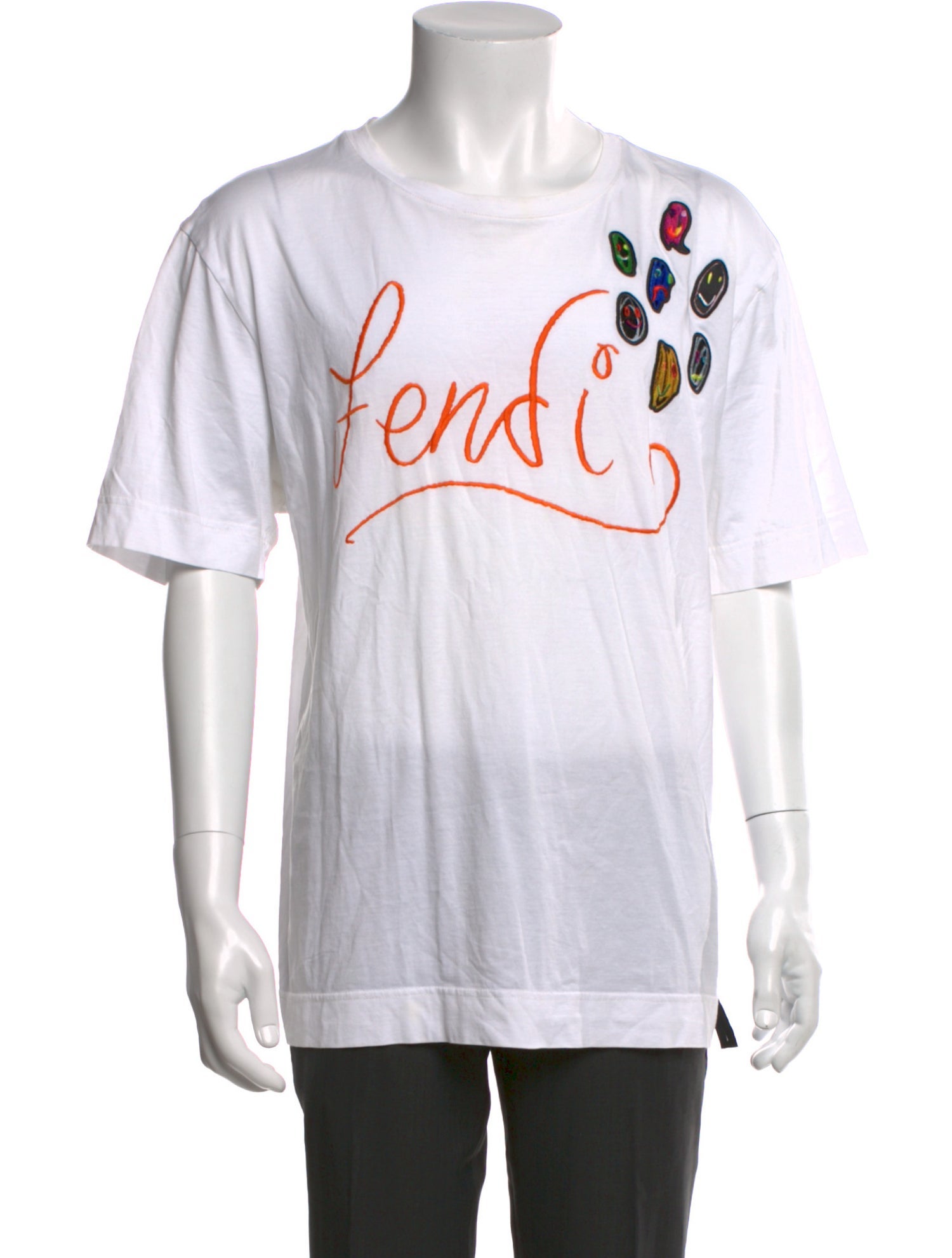 Fendi Zucca FF Logo Graphic Print T-Shirt