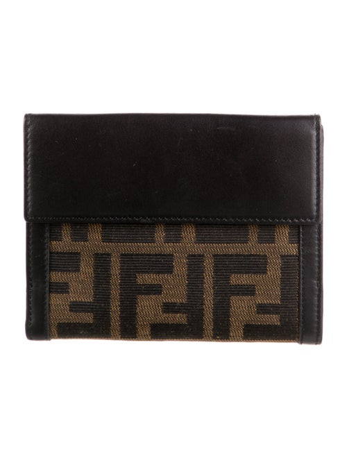 Fendi Zucca FF Zucca FF Logo Compact Wallet