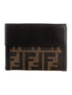 Fendi Zucca FF Zucca FF Logo Compact Wallet
