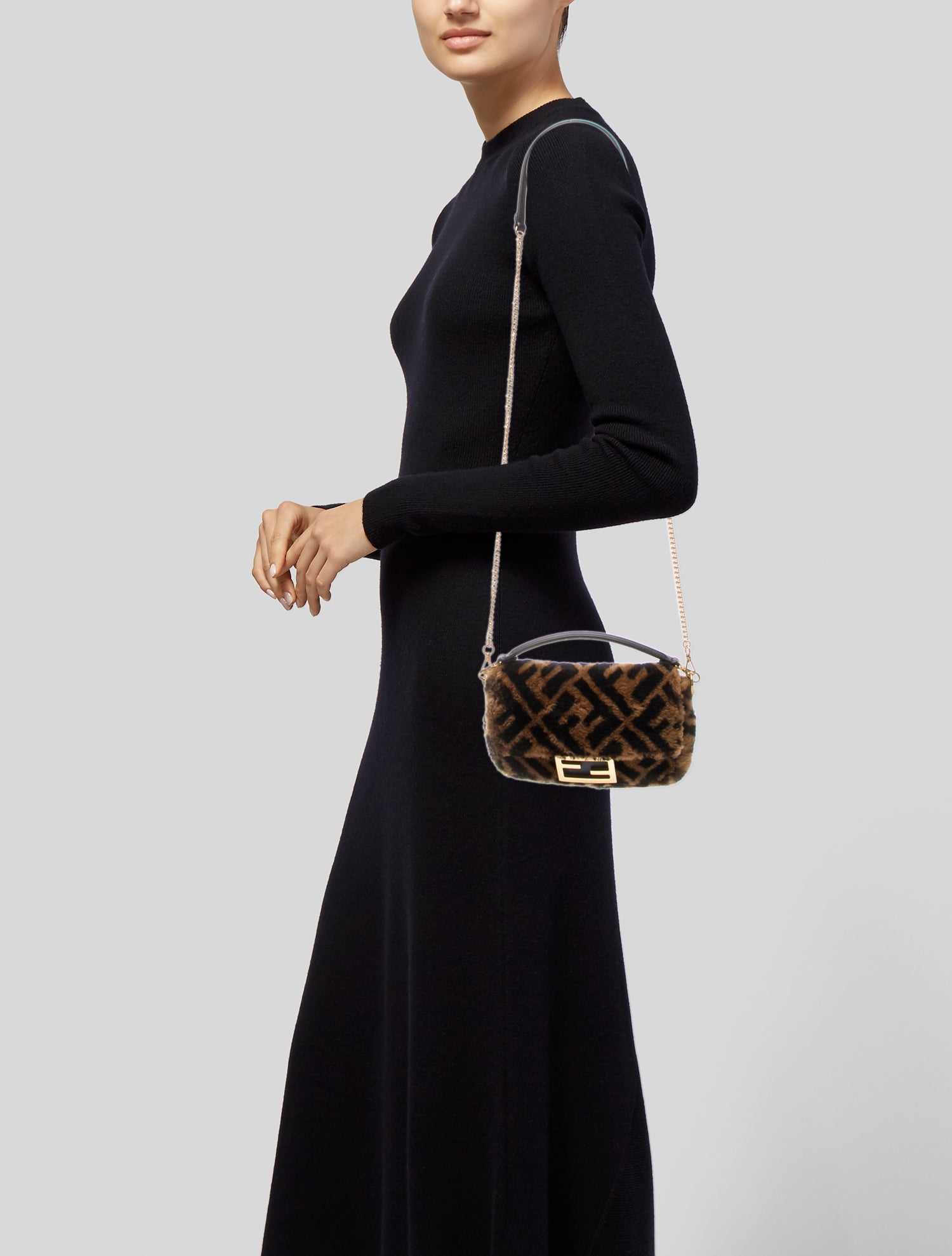 Fendi Zucca FF Baguette Mini