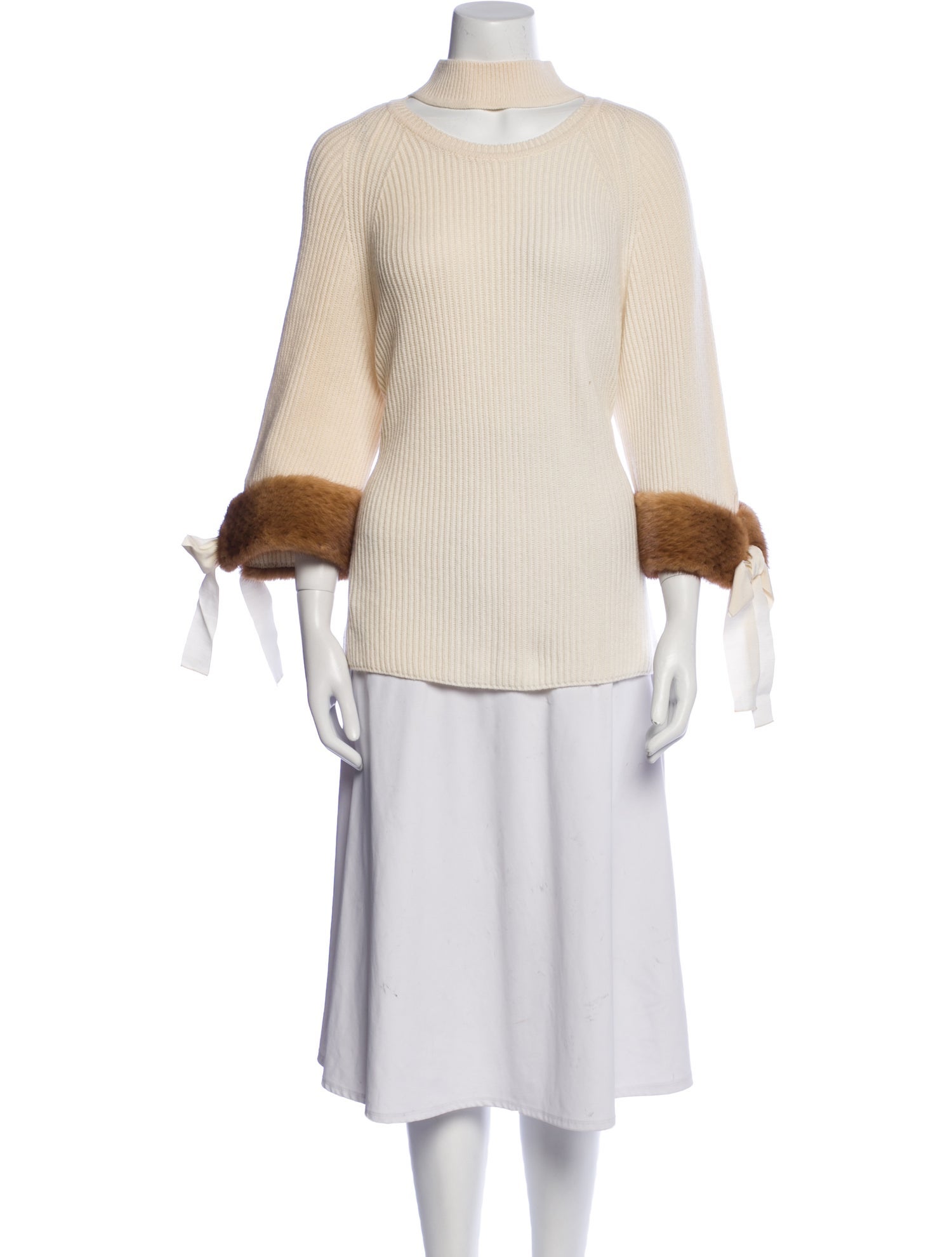 Fendi Cashmere Mock Neck Sweater
