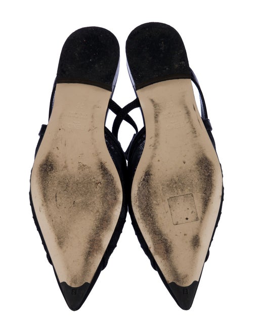 Fendi Mesh Embroidered Accent Mules