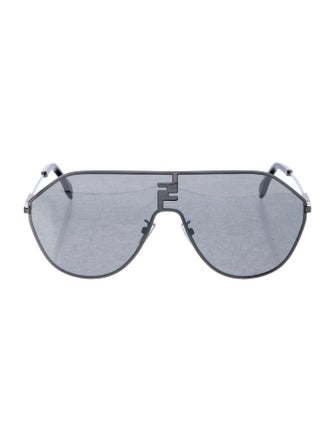 Fendi Shield Mirrored Sunglasses