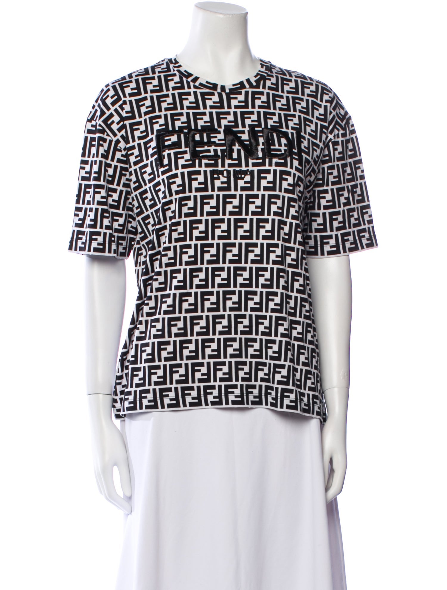 Fendi Printed Crew Neck T-Shirt