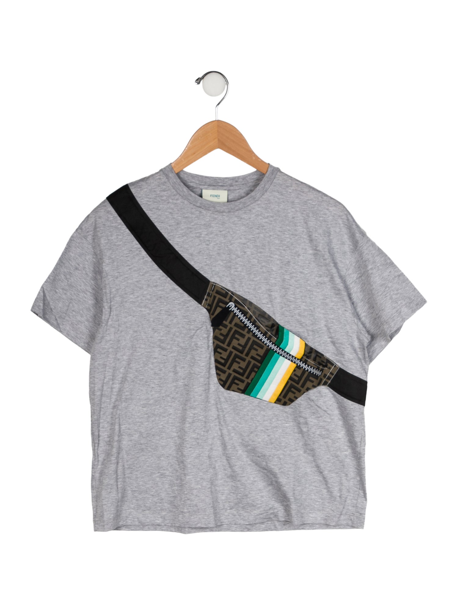 Fendi Boys' Graphic Printed Short Sleeve T-Shirt