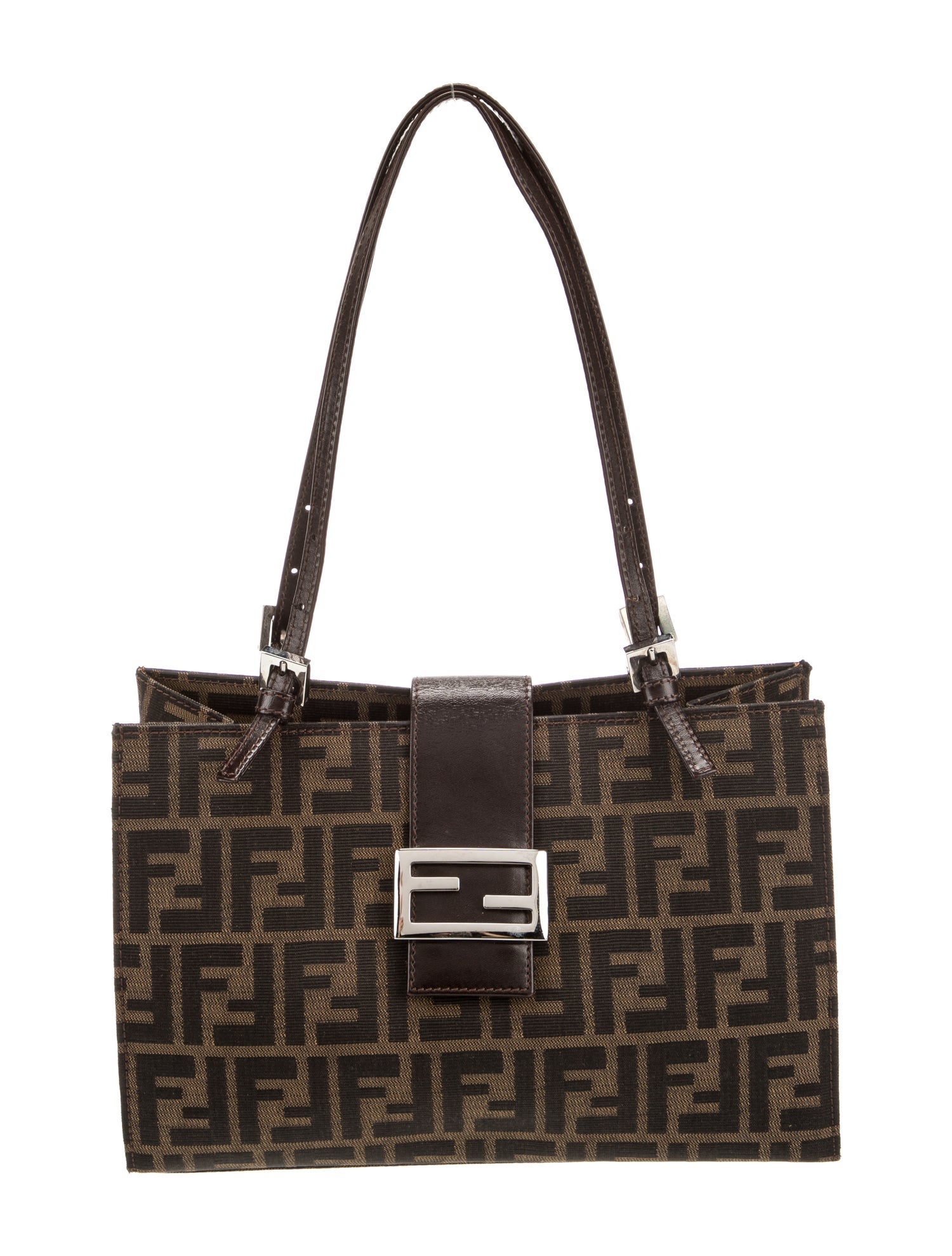 Fendi Zucca FF Shoulder Bag Vintage
