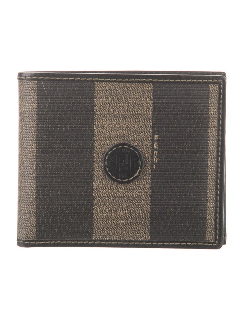 Fendi Pequin Pattern Bifold Wallet