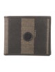 Fendi Pequin Pattern Bifold Wallet