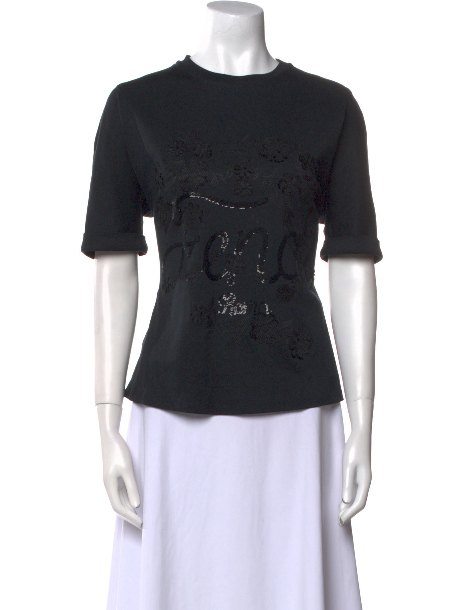 Fendi Crew Neck Short Sleeve T-Shirt