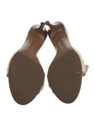 Fendi Patent Leather Colorblock Pattern Slides