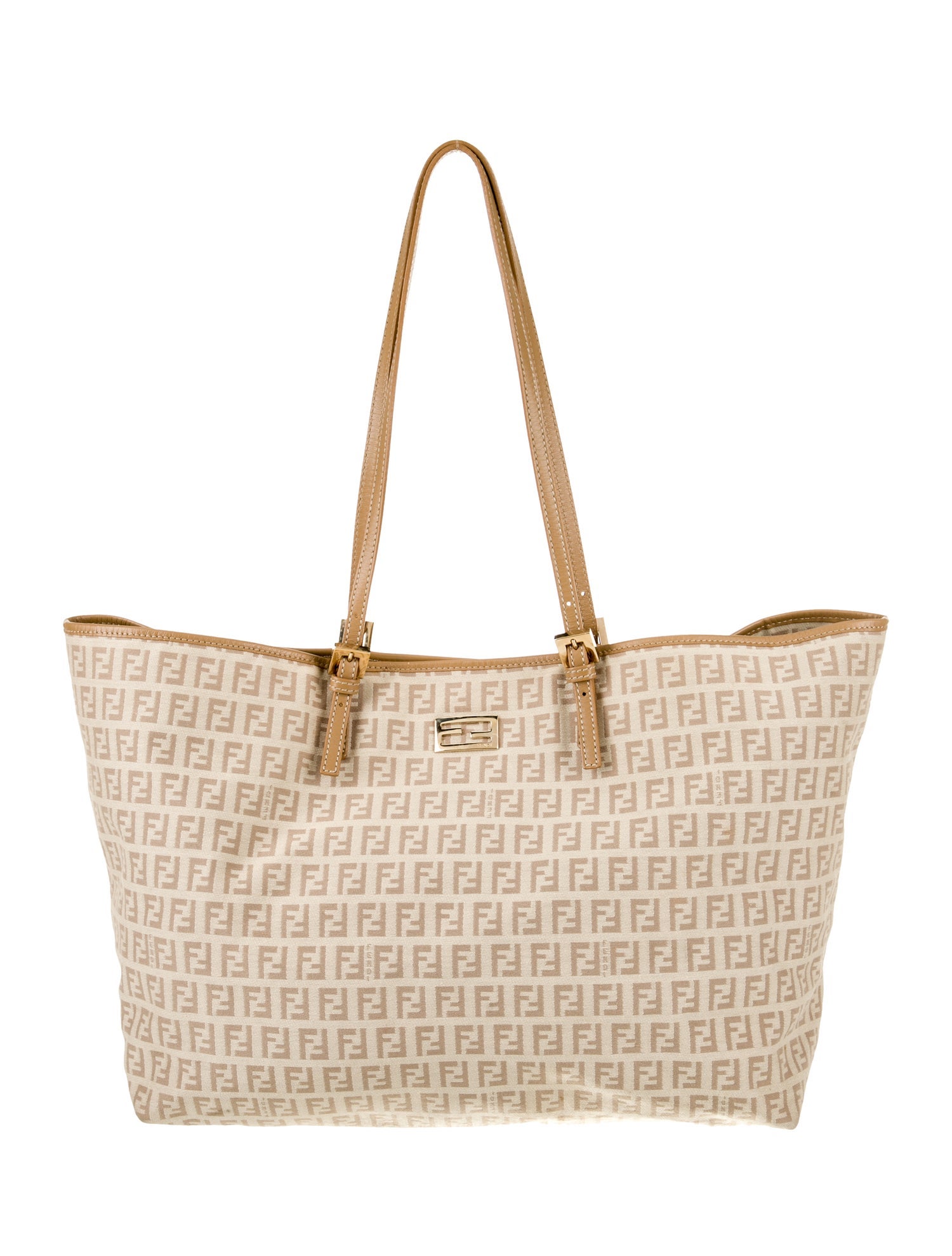 Fendi Zucchino FF Shoulder Bag