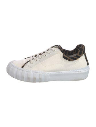 Fendi Zucca FF Logo Canvas Sneakers