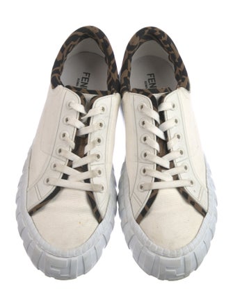 Fendi Zucca FF Logo Canvas Sneakers