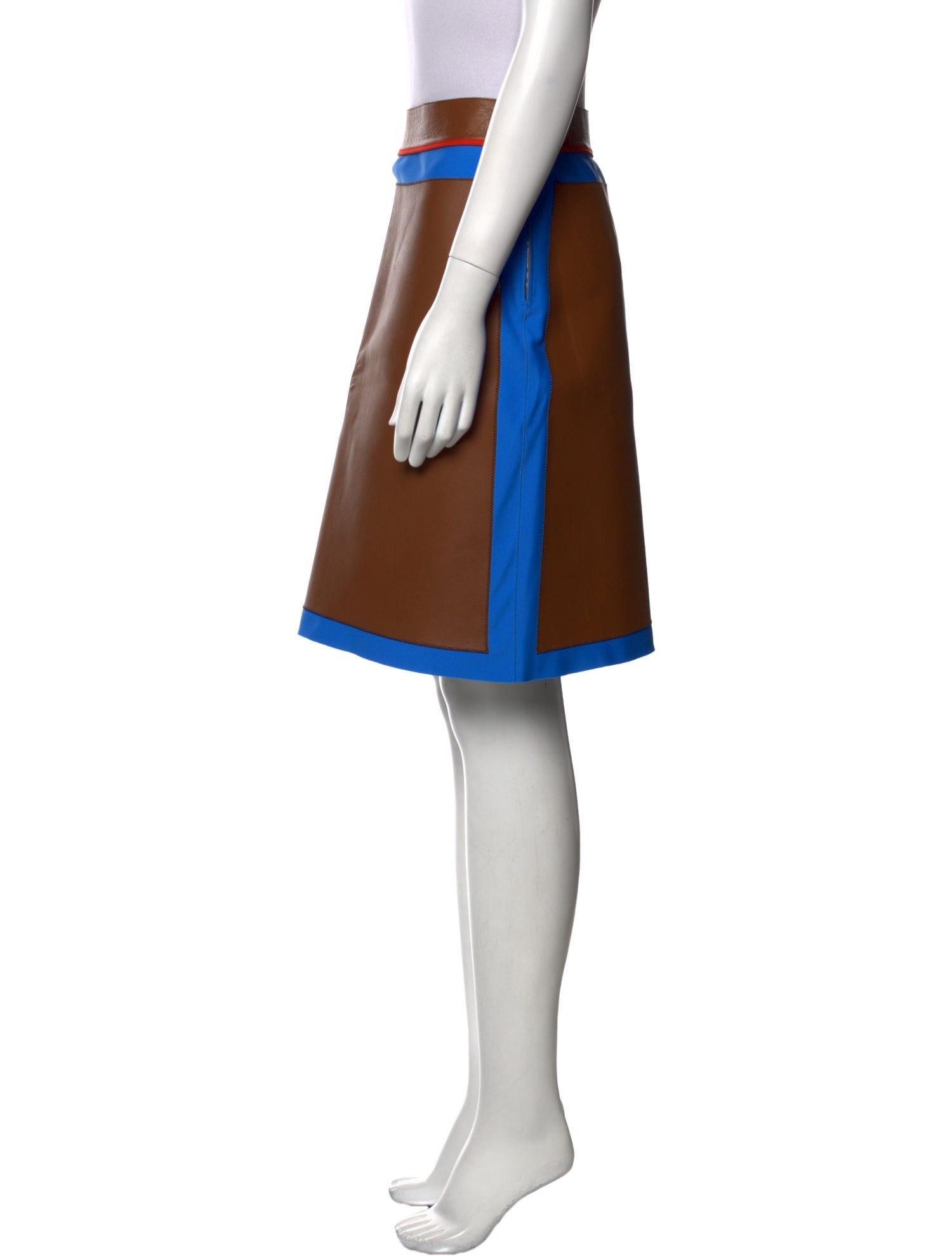 Fendi Striped Knee-Length Skirt