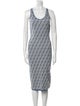 Fendi Printed Midi Length Dress